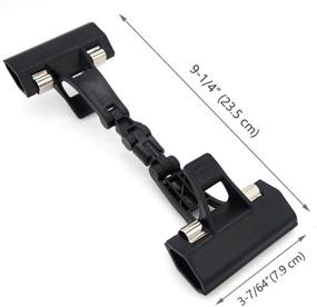 img 3 attached to 🖇️ Adjustable, Foldable, and Twistable Copy Holder Clip - Easel Accessory – Double Head Painting Clip – Pack of 2 (Black)