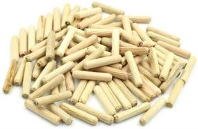 img 3 attached to 🪚 High-Quality Yoohey Wooden Dowel Pins - 6 x 30mm Beveled and Fluted, Kiln Dried - Pack of 100