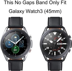 img 3 attached to 📱 LDFAS 22 мм титановый металлический ремешок для Galaxy Watch 3 45mm - Нет зазоров, черный - Совместим с умными часами Samsung Galaxy Watch 3 45 мм