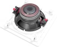 🔊 pyle pdiws8 high power subwoofer system - 8-inch, dual voice coil (dvc), flush mount, in-wall/in-ceiling, single speaker, white logo