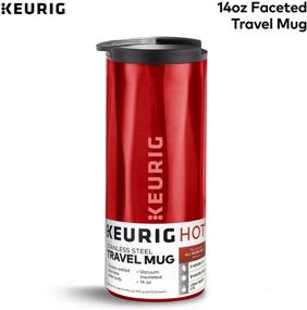 img 1 attached to Convenient Keurig Coffee Travel Mug: Perfect Fit for Any Keurig K-Cup Pod Coffee Maker, 14 oz, Red