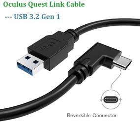 img 3 attached to VOKOO Oculus Quest Link Cable 16ft - Кабель для передачи данных высокой скорости и быстрой зарядки USB C для гарнитуры Oculus Quest и игрового ПК.