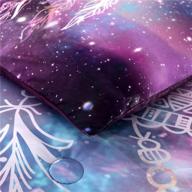 🌌 ntbed galaxy dream catcher comforter set twin purple: bohemian mandala quilt for dreamy teens & girls logo