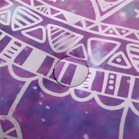 img 1 attached to 🌌 NTBED Galaxy Dream Catcher Comforter Set Twin Purple: Bohemian Mandala Quilt for Dreamy Teens & Girls