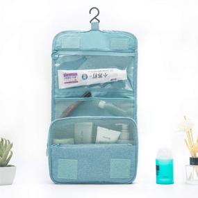 img 2 attached to 🧳 Hanging Travel Toiletry Bag for Women & Men - Premium Organizer Bag with Reliable Hook