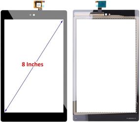 img 1 attached to 🔧 YEECHUN Replacement Touch Screen for Kindle Fire HD8 7th Gen 2017 Release SX034QT - Glass Digitizer with Tools and Adhesive for Enhanced Performance
