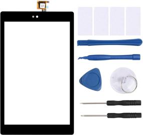 img 4 attached to 🔧 YEECHUN Replacement Touch Screen for Kindle Fire HD8 7th Gen 2017 Release SX034QT - Glass Digitizer with Tools and Adhesive for Enhanced Performance