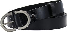 img 2 attached to Holes Skinny Leather Fashion Buckle Women's Accessories for Belts