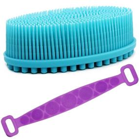 img 4 attached to Silicone Body Scrubber Brush Shower