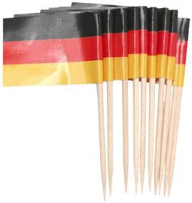 img 4 attached to Germany Flag Toothpicks Package 100