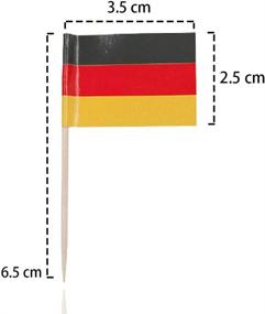 img 3 attached to Germany Flag Toothpicks Package 100