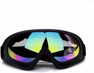 🕶️ adjustable uv protective outdoor glasses motorcycle goggles dust-proof combat goggles military sunglasses tactical goggles for particulate prevention - colorful design logo