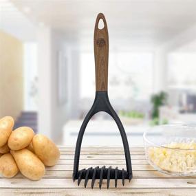 img 3 attached to 🥔 TongYuan Potato Masher with Soft-Touch Handle - Stylish Grip & Comfortable Cooking Tool for Nonstick Cookware, Nylon Hand Mashed Pressure for Potatoes