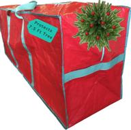 🎄 efficient christmas tree storage bag – large tote for 7.5 ft disassembled artificial trees – modern holiday storage solution for xmas trees логотип