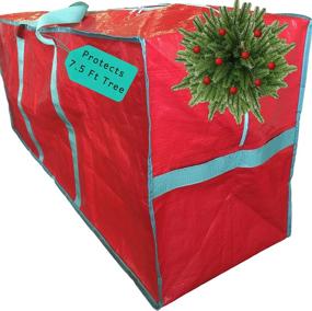 img 4 attached to 🎄 Efficient Christmas Tree Storage Bag – Large Tote for 7.5 ft Disassembled Artificial Trees – Modern Holiday Storage Solution for Xmas Trees