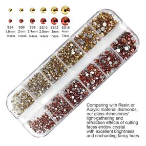 img 1 attached to 💎 120 Multi Shapes AB Crystal Rhinestones for Nails - Nail Gems and Jewels | Flatback Diamonds for Nail Art Crafts and Acrylic Nails (3 Boxes)