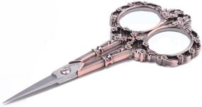 img 4 attached to ✂️ Vintage European Style Scissors: Ideal for Embroidery, Sewing, Craft, Artwork & Everyday Use