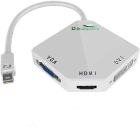 img 4 attached to 🔌 Кабель CableDeconn Cobra: многофункциональный адаптер Thunderbolt Mini DisplayPort DP к HDMI VGA DVI для MacBook Surface Pro Air