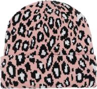 newfancy winter leopard knitted slouchy outdoor recreation in hiking & outdoor recreation clothing логотип