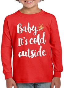 img 3 attached to 🎄 BesserBay Unisex Kid's Christmas Funny Long Sleeve Cotton Shirt, Ages 1-8: A Festive Apparel to Spread Seasonal Joy!