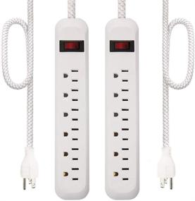 img 4 attached to Protector CFMASTER Grounded Wall Mounted Extension Power Strips & Surge Protectors