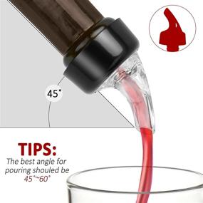 img 1 attached to Precision Measured Liquor Pourers 1.0 oz - Wine Bottle Pourers, Quick Shot Pourer for 🍸 Cocktails, Whisky, Brandy, Rum, Tequila, Vodka, Gin, Absinthe - Ideal for Home and Bars (Pack of 12)