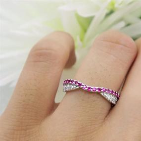 img 2 attached to Коллекция Dazzlingrock Diamond Wedding Stackable