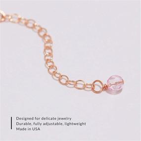 img 3 attached to Shop BENIQUE Necklace Bracelet Extenders - 14K Gold/Rose Gold Filled, Adjustable & Durable - Made in USA