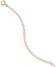 img 4 attached to Shop BENIQUE Necklace Bracelet Extenders - 14K Gold/Rose Gold Filled, Adjustable & Durable - Made in USA