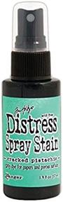 img 2 attached to Ranger Tim Holtz Distress Spray Stains - January Cracked Pistachio 1.9 oz Bottles