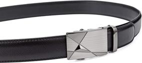 img 3 attached to Genuine Leather Ratchet Automatic Men's Belts by MOZETO - Optimized Accessories for Men