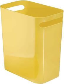 img 4 attached to 🗑️ iDesign 93052 - Una Rectangular Trash Can with Handles, Waste Basket for Bathroom, Bedroom, Home Office, Dorm, College, 12 Inches - Enhancing SEO