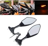 🔔 enhanced safety: slmoto led turn signal mirrors for kawasaki ninja zx14, zzr1400, zx6r, zx-10r (2004-2011) & honda cbr1000rr (2004-2016), cbr600rr (2004-2016) логотип