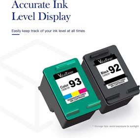 img 2 attached to 🖨️ Valuetoner Remanufactured Ink Cartridge Replacement for HP 92 93 C9362WN C9361WN - Compatible with Deskjet and Photosmart Printers - 3 Black, 2 Tri-Color, 5 Pack