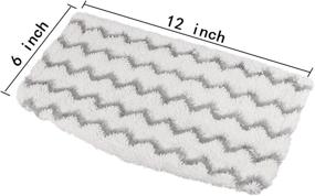 img 1 attached to 🧽 5-Pack Replacement Steam Mop Pads for Shark S1000A Hard Floor Cleaner and Vacuum Cleaner S1000A, S1000C, S1000WM, S1001C by Aunifun