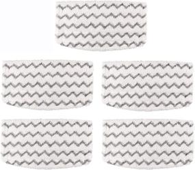 img 4 attached to 🧽 5-Pack Replacement Steam Mop Pads for Shark S1000A Hard Floor Cleaner and Vacuum Cleaner S1000A, S1000C, S1000WM, S1001C by Aunifun