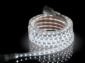 img 3 attached to 🔆 CBConcept UL Listed Flexible Flat LED Strip Rope Light - Super Bright 4500 Lumen, 6000K Pure White, Dimmable - Commercial Grade, Indoor/Outdoor Use - Ready to Plug n Shine!