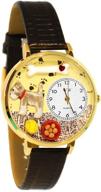 whimsical watches g0130066 schnauzer leather logo