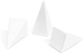 img 1 attached to 🗿 12-Pack of Foam Pyramids, Arts and Crafts Supplies (2.9 x 5.3 in)