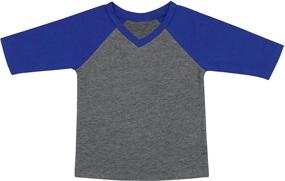 img 4 attached to 👕 Girls V Neck Raglan Sleeve Boys' Clothing: Stylish Tops, Tees & Shirts by ToBeInStyle