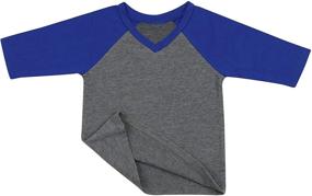 img 3 attached to 👕 Girls V Neck Raglan Sleeve Boys' Clothing: Stylish Tops, Tees & Shirts by ToBeInStyle