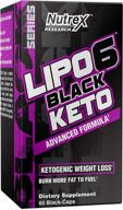 lipo-6 keto by nutrex research: ketogenic support for weight 💪 loss, diet capsules, energy booster, premium fat burner - 60 count logo