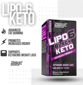 img 2 attached to Lipo-6 Keto от Nutrex Research: Кетогенная поддержка для похудения 💪, Диетические капсулы, Энергетический стимулятор, Премиум жиросжигатель - 60 штук