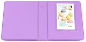 img 2 attached to Wogozan Purple Photo Album with 64 Pockets for Fujifilm Instax Mini Camera & Accessories - Perfect for 3 Inch Film/Game Card/Name Card/Bank Card