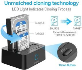 img 3 attached to 💾 ineo USB 3.1 Gen1 SATA 2.5"/3.5 inch SSD/HDD Clone Docking Station