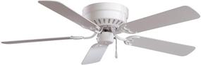 img 1 attached to 💨 Minka-Aire F565-WH Mesa 52 Inch Flush Mount Low Profile Ceiling Fan with White Finish