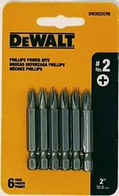 img 2 attached to 🔧 Durable DEWALT DW2022CR6 #2 Phillips 2-inch Power Bits - 6pk Card for Optimal Performance