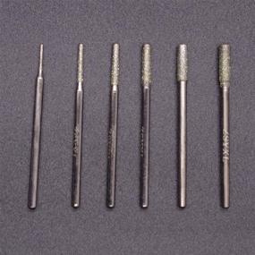 img 3 attached to 💎 30Pcs Wolfride Diamond Burr Set - Diamond Drill Bits for Gemstones, Sea Shells, Glass, Ceramics, and Metals