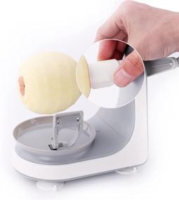 img 2 attached to 🍎 Cambom Apple Peeler Slicer: Effortless Cranking, Non-Slip Design, Replaceable Stainless Steel Blades