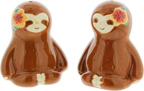 img 1 attached to 🦥 Adorable Sloth Salt &amp; Pepper Shaker Set